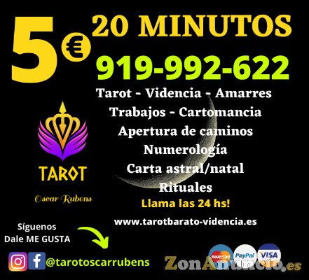 estamos las 24 hs para ayudarte. Tarot 5€